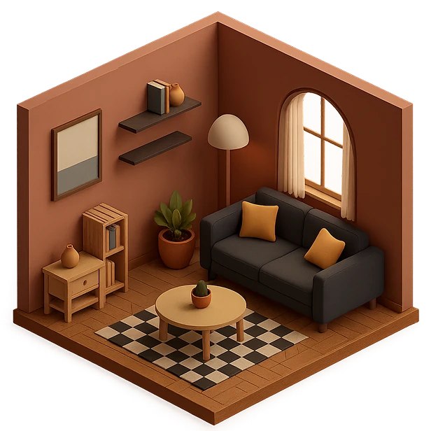 Gemütliches Wohnzimmer